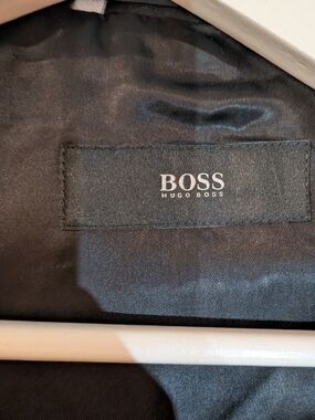 Functional Line Boss | Jackets & Coats | Boss Mens Black Trench Coat | Poshmark